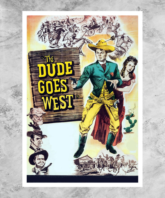 The Dude Goes West Poster