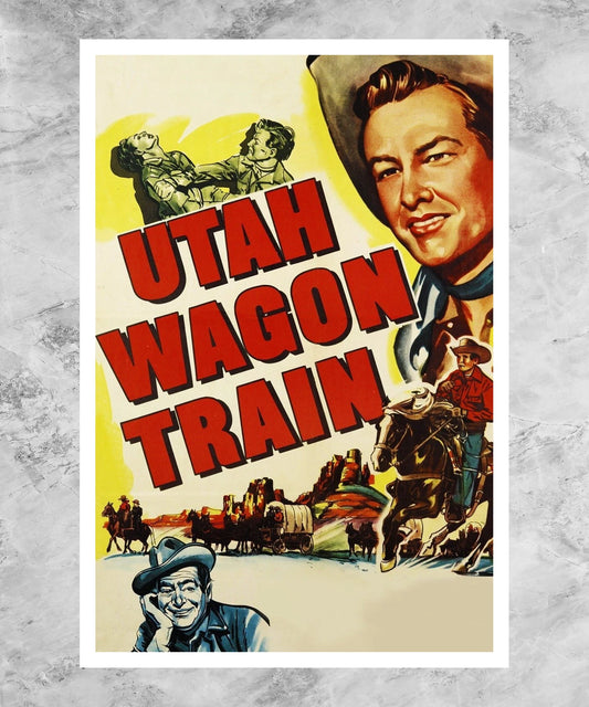Utah Wagon Train Poster