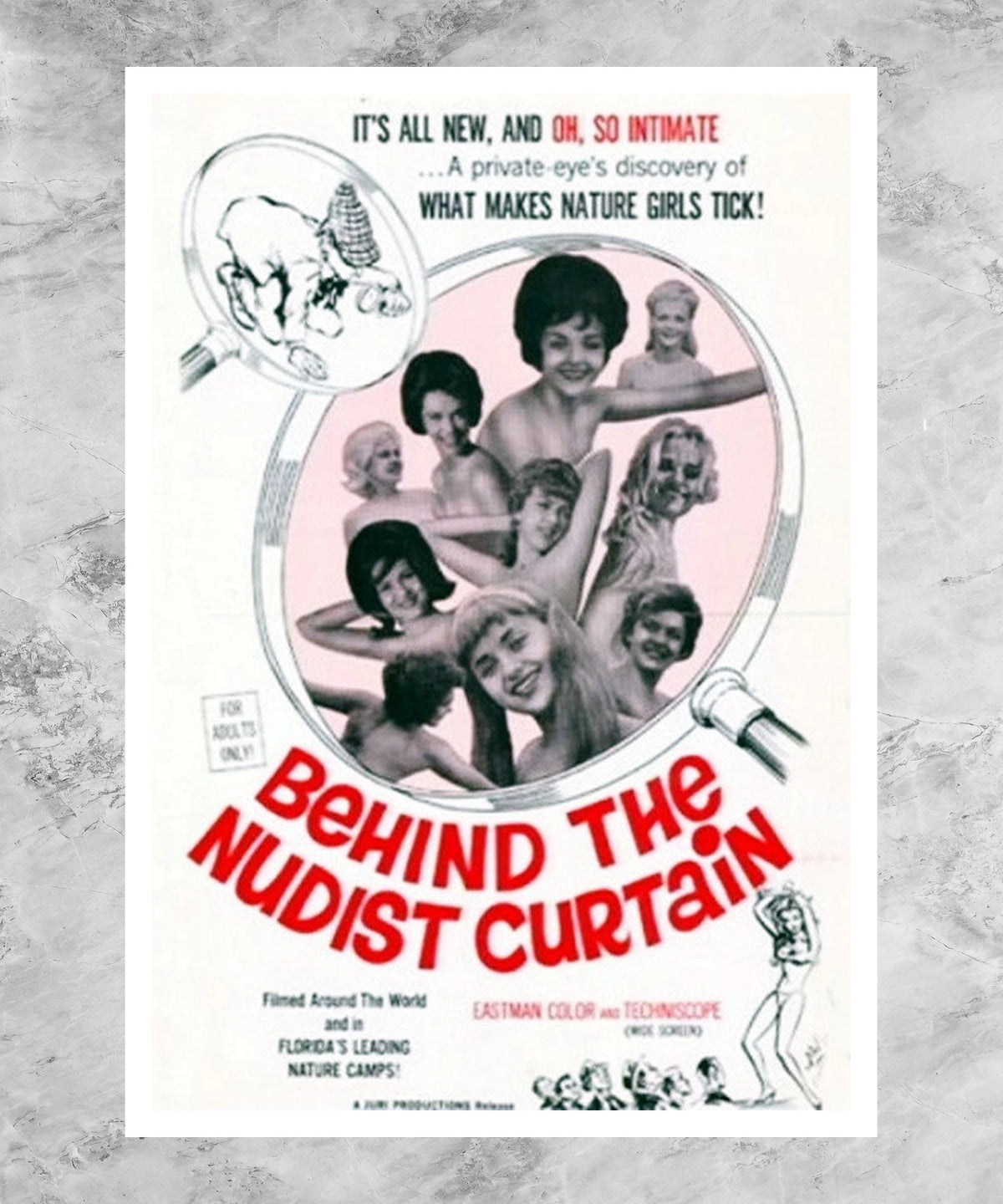 Behind the Nudist Curtain Poster